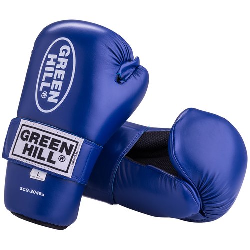 Накладки для карате Green Hill 7-contact Scg-2048c/а, к/з, синие (XL)