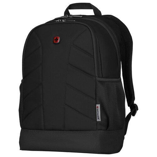 Городской рюкзак WENGER Quadma 16', черный, полиэстер 600D, 33x17x43 см, 22 л