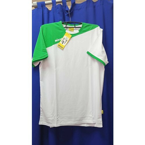 Для волейбола Мужская MIKASA размер 2XL ( русский 54 ) форма ( майка + шорты ) волейбольная микаса бело-зелёная