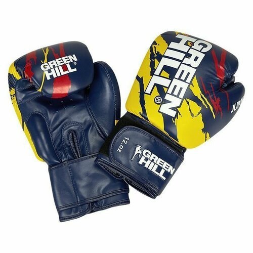 Перчатки для тайского бокса Green Hill JUMBO сине-желтые