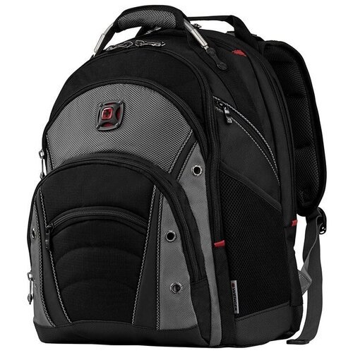 Городской рюкзак WENGER Synergy 16' с отделением для ноутбука, черный/серый, полиэстер 1680D/ПВХ, 36 x 26 x 46 см, 26 л