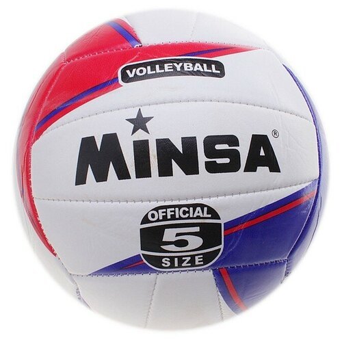 MINSA Мяч волейбольный MINSA, ПВХ, машинная сшивка, 18 панелей, размер 5