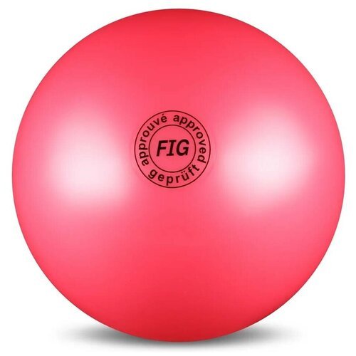 Мяч для художественной гимнастики Indigo AB2801, 19 см, розовый