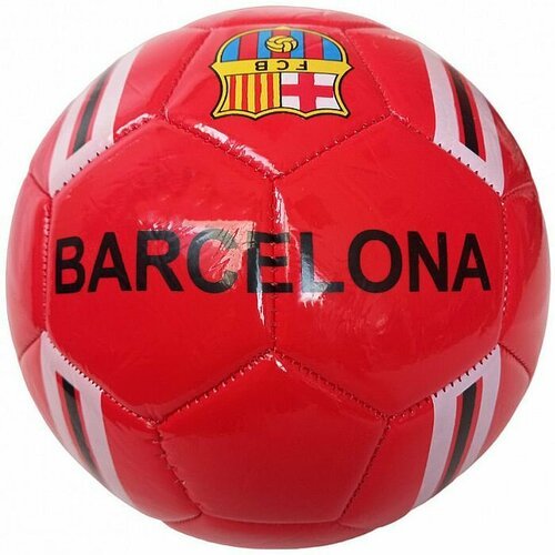 Мяч футбольный MEIK Barcelona (№5, PVC 1,7 мм, 305 гр. , маш. сш. ) (красный)