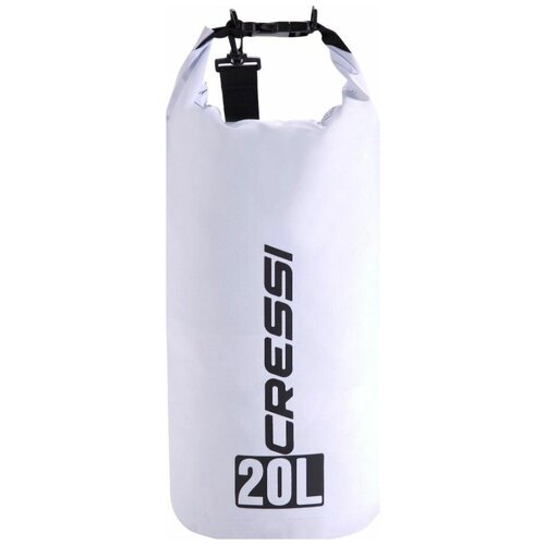 Гермомешок, герморюкзак, влагозащитная сумка CRESSI с лямкой DRY BAG объем 20 литров белый