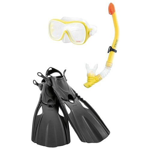 Набор для подводного плавания INTEX Wave Rider Sports Set черный 38-40 55658