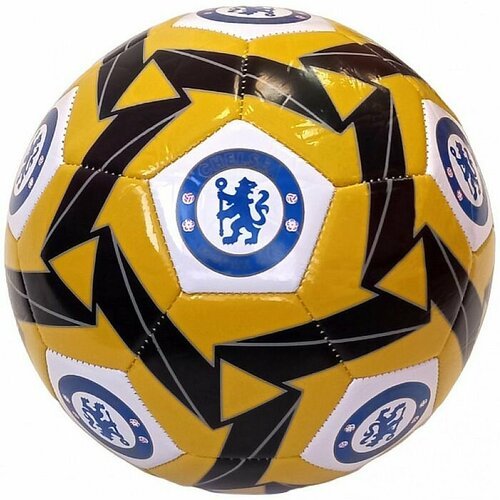 Мяч футбольный MEIK Chelsea (PVC 2,5 мм, 315 гр. , маш. сш. ) (желтый/черный)
