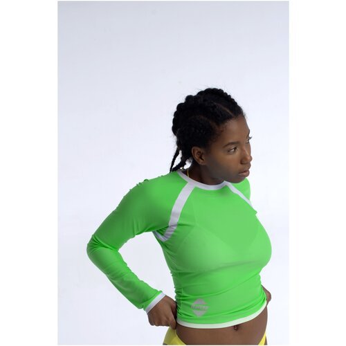 Гидромайка для плавания Dallas Activewear (Лайкра с длинным рукавом, удлиненная, размер One size 40-44, зеленый)