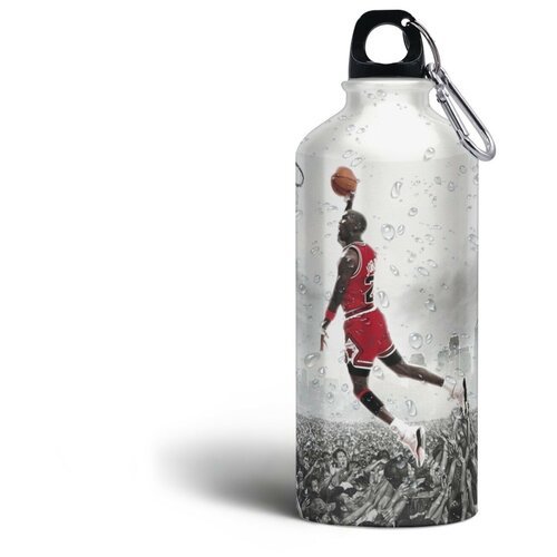 Бутылка спортивная/туристическая фляга Спорт баскетбол Майкл Джордан - 219