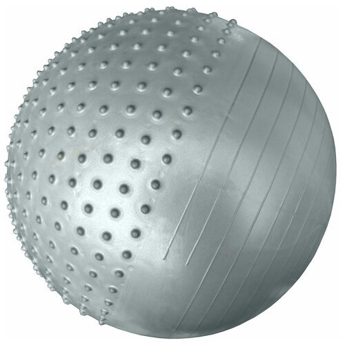 HKGB801-1-PP Мяч гимн. массажный 55 см (серебро в пакете)