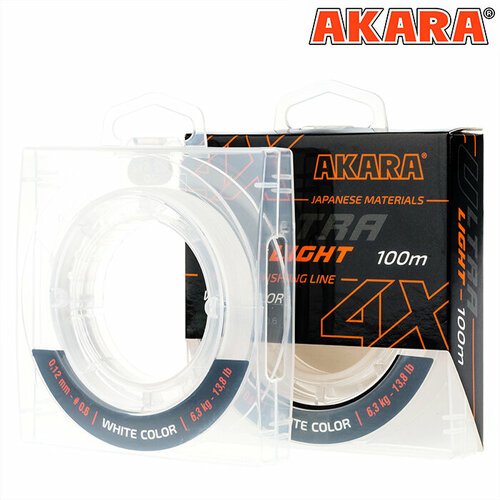 Шнур Akara Ultra Light White 100 м 0,08