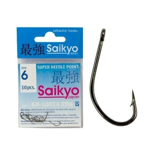 Saikyo, Крючки KH-10014 Maruseigo, №6, 10шт.