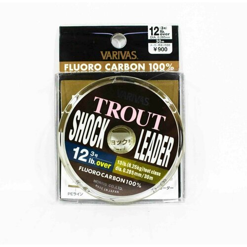 Флюорокарбон VARIVAS TROUT SHOCK LEADER 30m #3 12lb