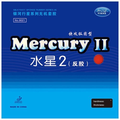 Накладка для настольного тенниса Yinhe Mercury II (2) Soft, Black, 1.8