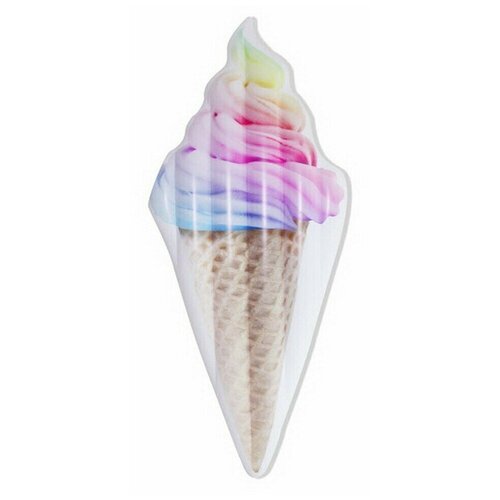 Матрас надувной для плавания в виде разноцветного мороженого, 206х88х20 см, 1 шт.