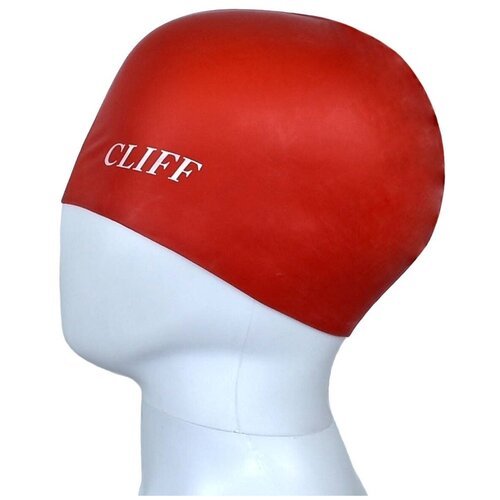 Шапочка для плавания CLIFF CS02 силиконовая в коробке, красная