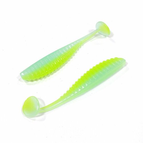 Силиконовая приманка REINS S CAPE SHAD 3.5' Цв. L12 - Ice Chartreuse