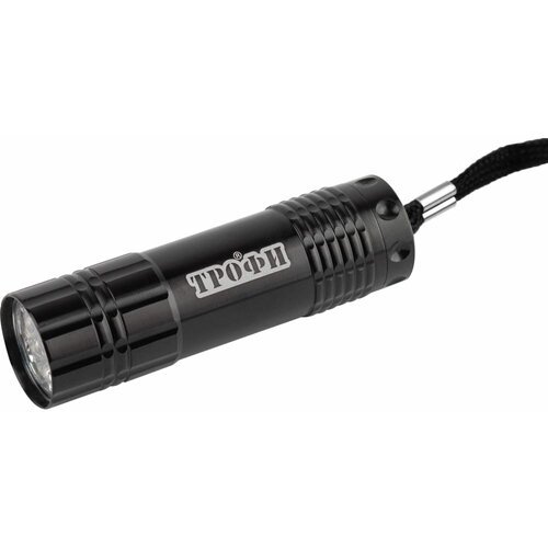 Трофи Светодиодный фонарьTM9 ручной на батарейках алюминиевый, Б0004986