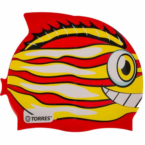 Шапочка для плавания детская TORRES Junior, SW-12206RD, красный, силикон