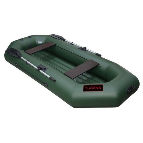 Лодка YUGANA S-250 НД, надувное дно, цвет олива./В упаковке шт: 1
