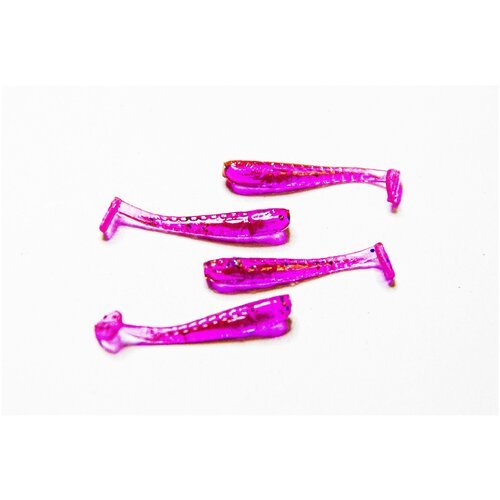 Силиконовые приманки Nano Micro Minnow 2.5 см (18шт) цвет: Pink Loh (для ловли мормышкой и микроджигом, мормышинг)