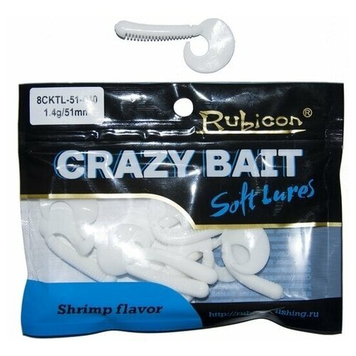 Съедобная силиконовая приманка RUBICON Crazy Bait CKTL 1.4g, 51mm, цвет 040