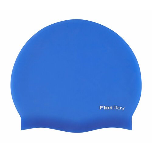 Шапочка для павания силиконовая Flat Ray Silicone Swim Cap (синий)