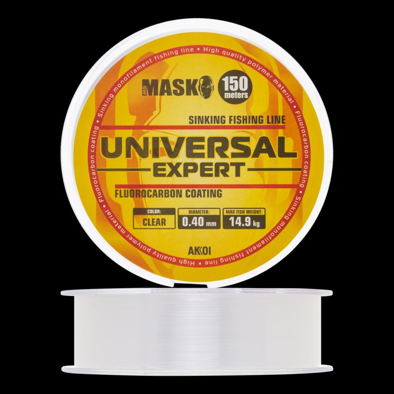 Леска монофильная Akkoi Mask Universal Expert 0,40мм 150м (clear)