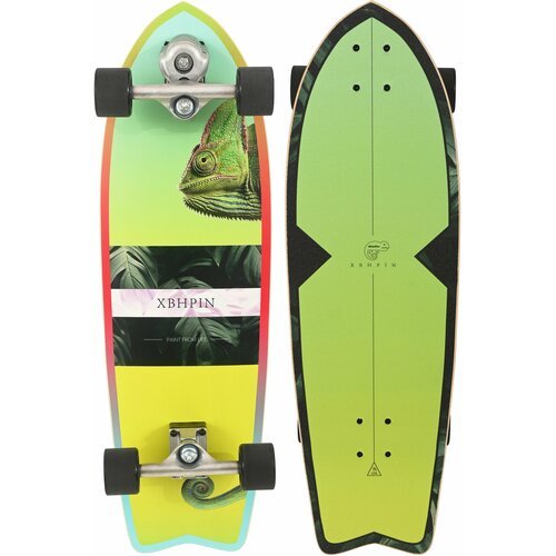 Серфскейт TERROR Chameleon (81.3х25 см) / Лонгборд-круизер, скейтборд, серф скейт взрослый