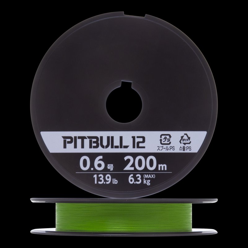 Шнур плетеный Shimano Pitbull 12 #1,2 0,185мм 200м (lime green)