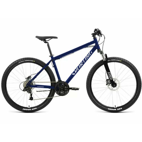 Горный велосипед Forward Sporting 27.5 3.2 HD, год 2023, цвет Синий-Серебристый, ростовка 17