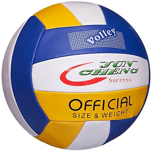 Мяч Junfa волейбольный PVC 23 см бело-желто-синий