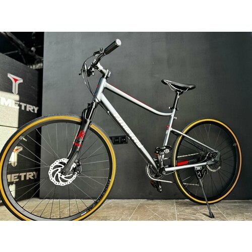 Велосипед Time Try ТT123/9s 28' Алюминиевая рама 18' Спортивный Взрослый Подростковый Унисекс, серый