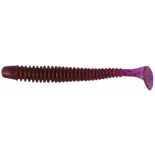 Силиконовая приманка Ribbed Worm 53 мм, Лох/ Pink Lox, 12 шт. уп.