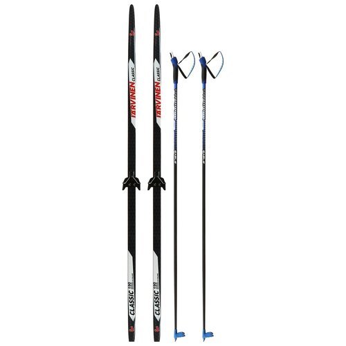 Комплект лыжный бренд ЦСТ, длина лыж 190 см, длина палок 150 (+/-5 см), крепление NN75 мм, цвет микс