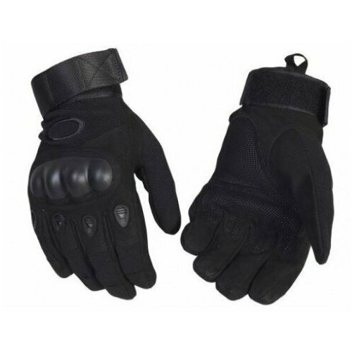 Перчатки тактические с закрытыми пальцами (черные) Размер L (8-9 см)