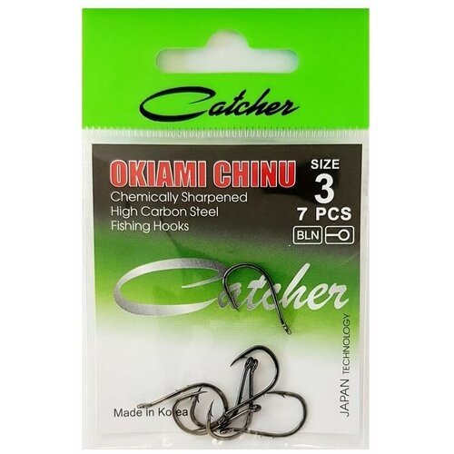 Крючок 'Catcher' OKIAMI CHINU Size 3 (3 пакетика)