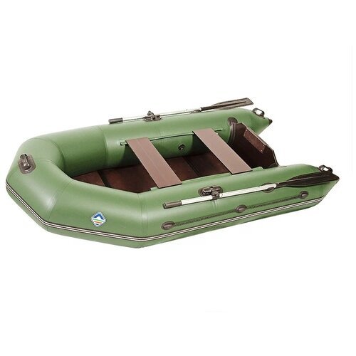 Надувная лодка Лоцман Профи 290 ЖС зеленый