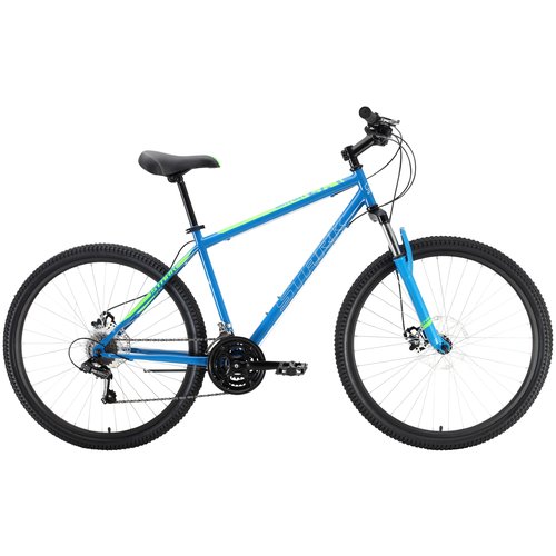 Горный (MTB) велосипед STARK Outpost 27.1 D Steel (2022) синий/зеленый 18' (требует финальной сборки)