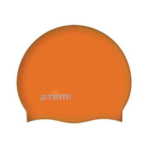 Шапочка для плавания Atemi, силикон, оранжевая, Sc306