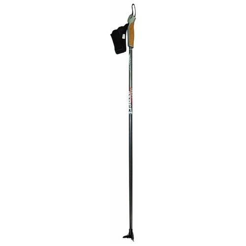 Лыжные палки Gekars Expert Plus, 125 см, черный/серебристый