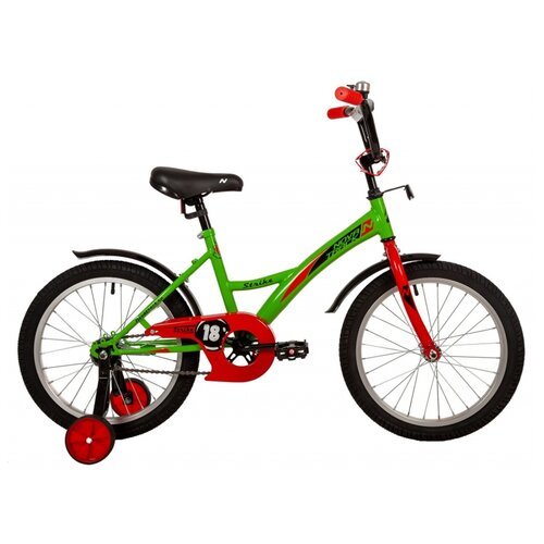 Детский велосипед Novatrack Strike 18 (2022) зеленый 11.5' (требует финальной сборки)