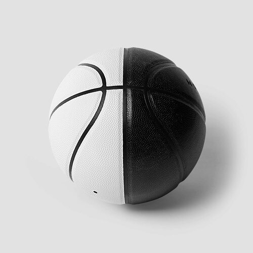 Мяч баскетбольный Monogram 1502, черно-белый