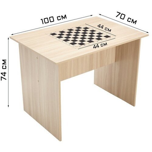 Шахматный стол турнирный 'G', 74 х 100 х 70 см, серый 9624224