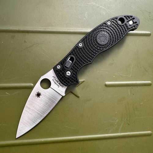 Складной нож Spyderco Manix 2 Black, длина лезвия 8.5 см