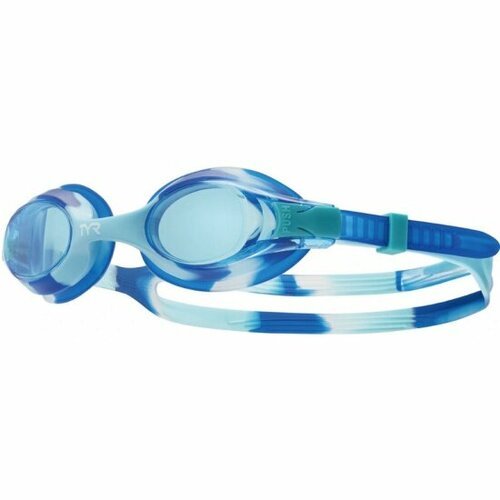 Очки для плавания детские Tyr Swimple Tie Dye Jr, LGSWTD-420, синие линзы, мультиколор оправа