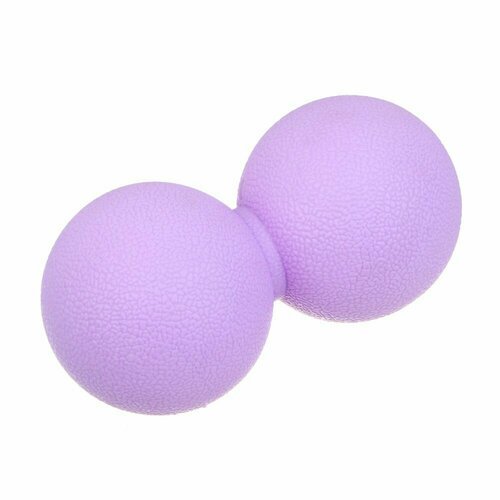 Мяч массажный, сдвоенный, фиолетовый, 12х6 см, ТРЕ