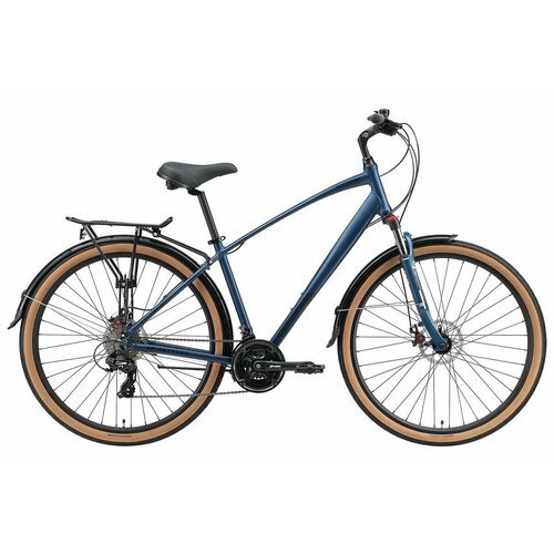 Велосипед Stark Touring 28.2 D (2024) 18' темно-синий матовый/черный