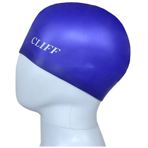Шапочка для плавания CLIFF силиконовая CS02, в коробке, синяя