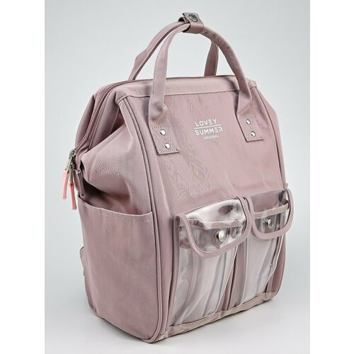 Рюкзак сумка LOVEY SUMMER, женский, ручная кладь, городской, 39x26x19 см, сиреневый